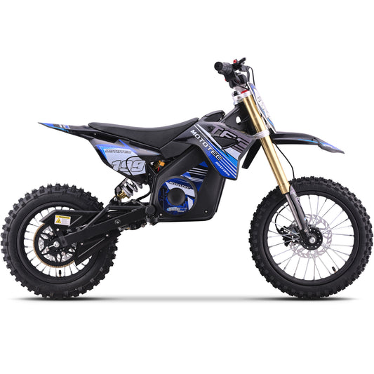 MotoTec 48v Pro Electric Dirt Bike 1800w Lithium Blue