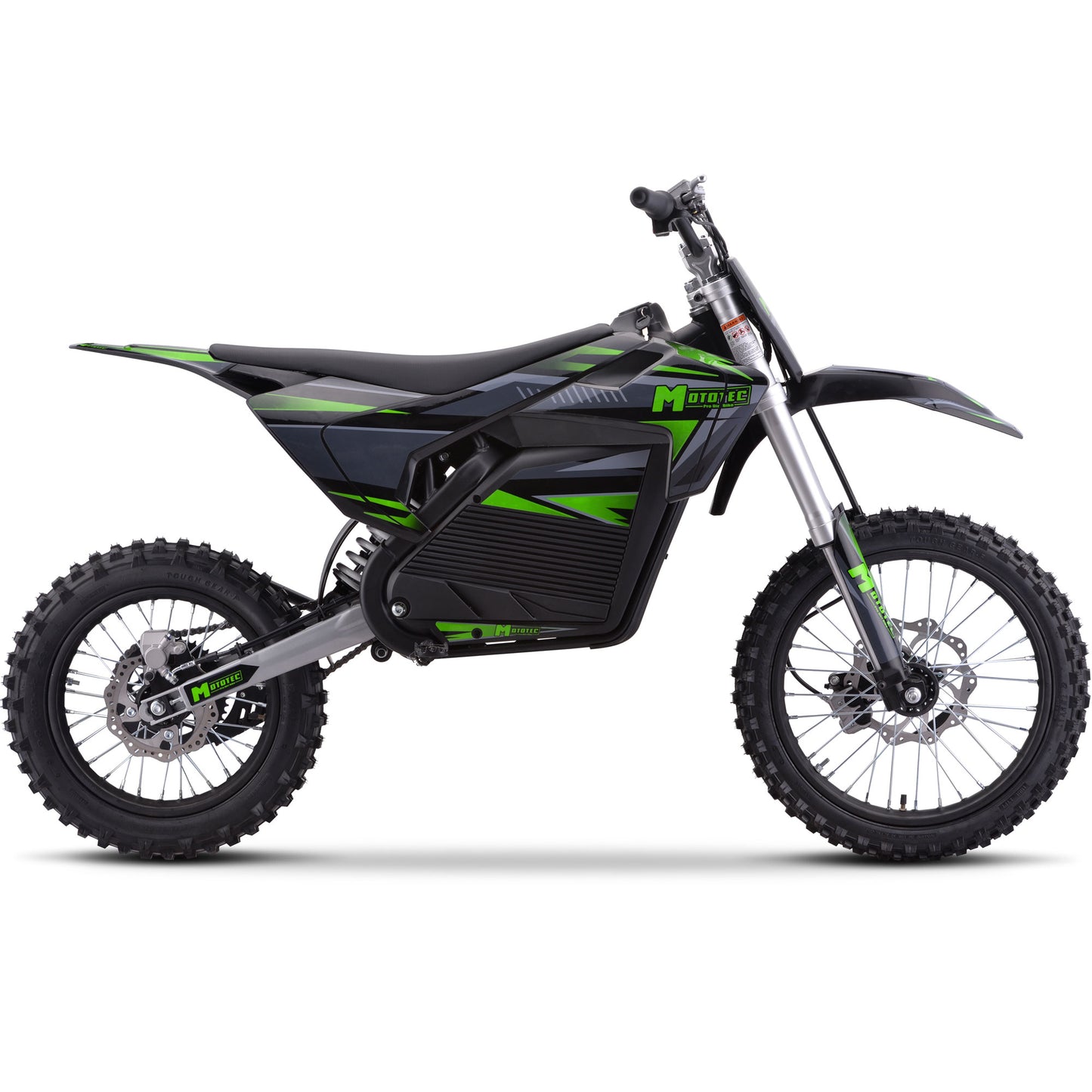 MotoTec 72v Pro Electric Dirt Bike 5000w Lithium Grey