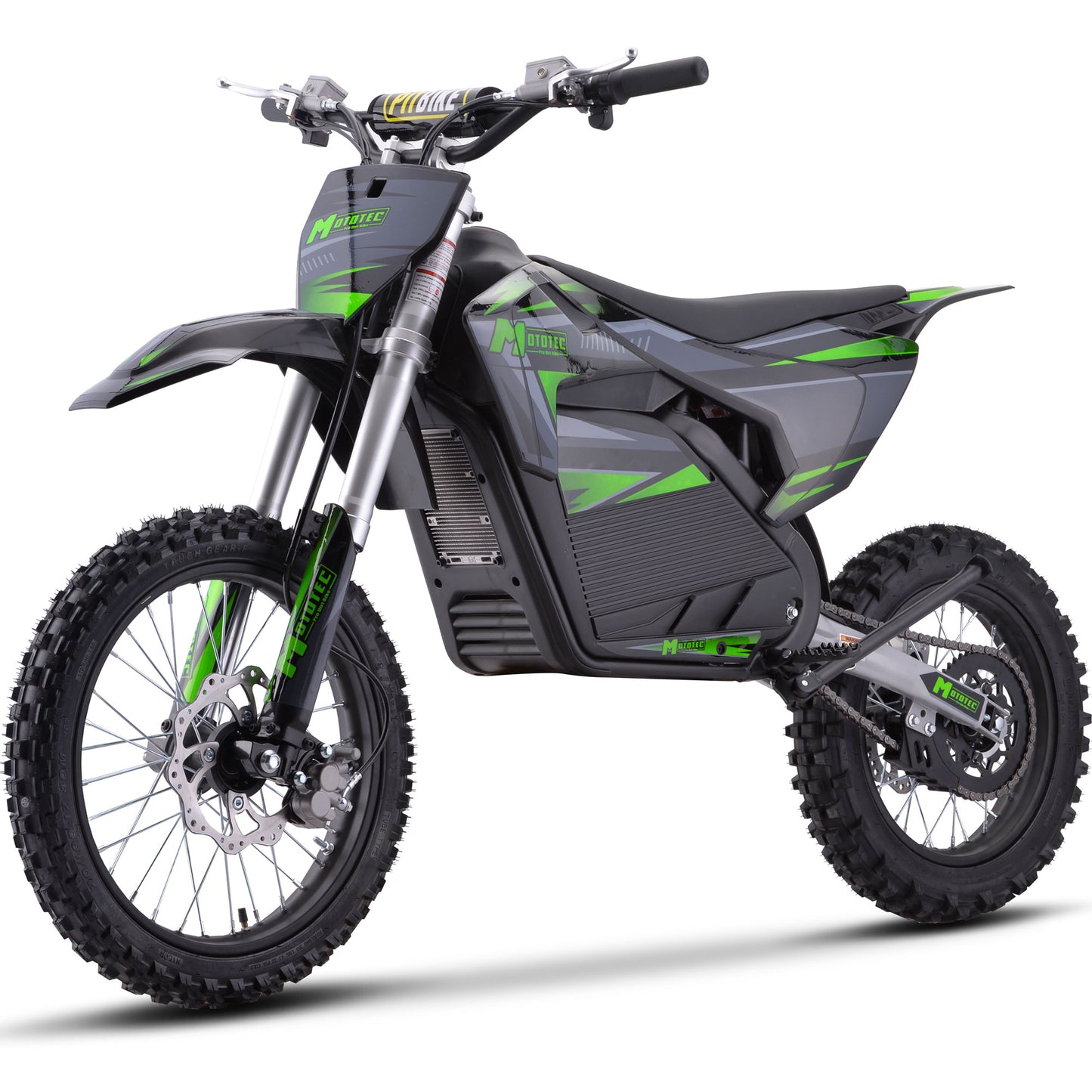 MotoTec 72v Pro Electric Dirt Bike 5000w Lithium Grey