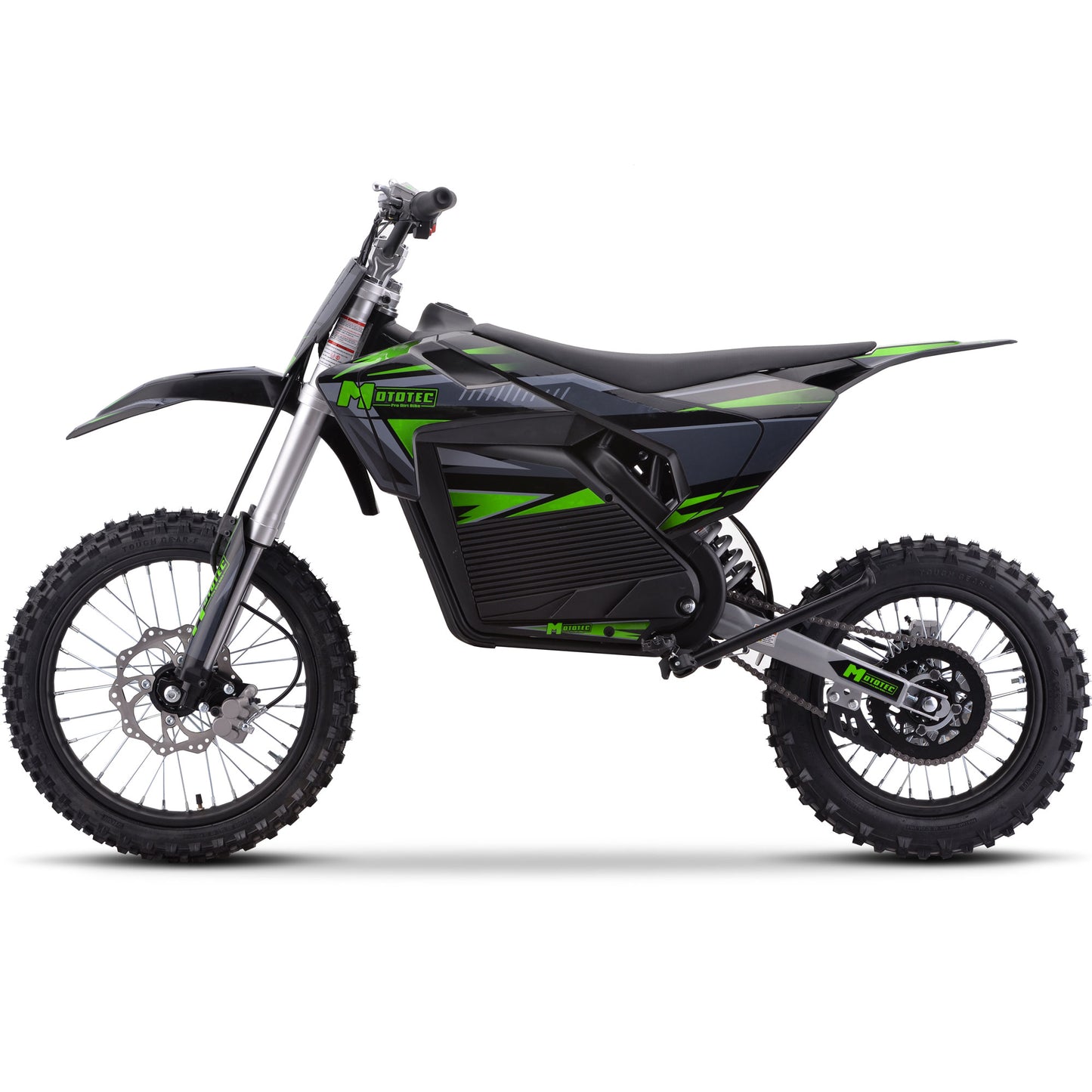MotoTec 72v Pro Electric Dirt Bike 5000w Lithium Grey
